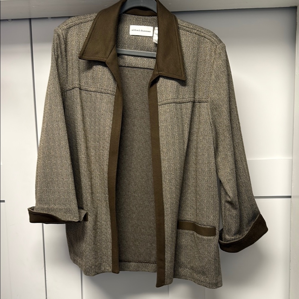 Alfred Dunner Brown Blazer Jacket